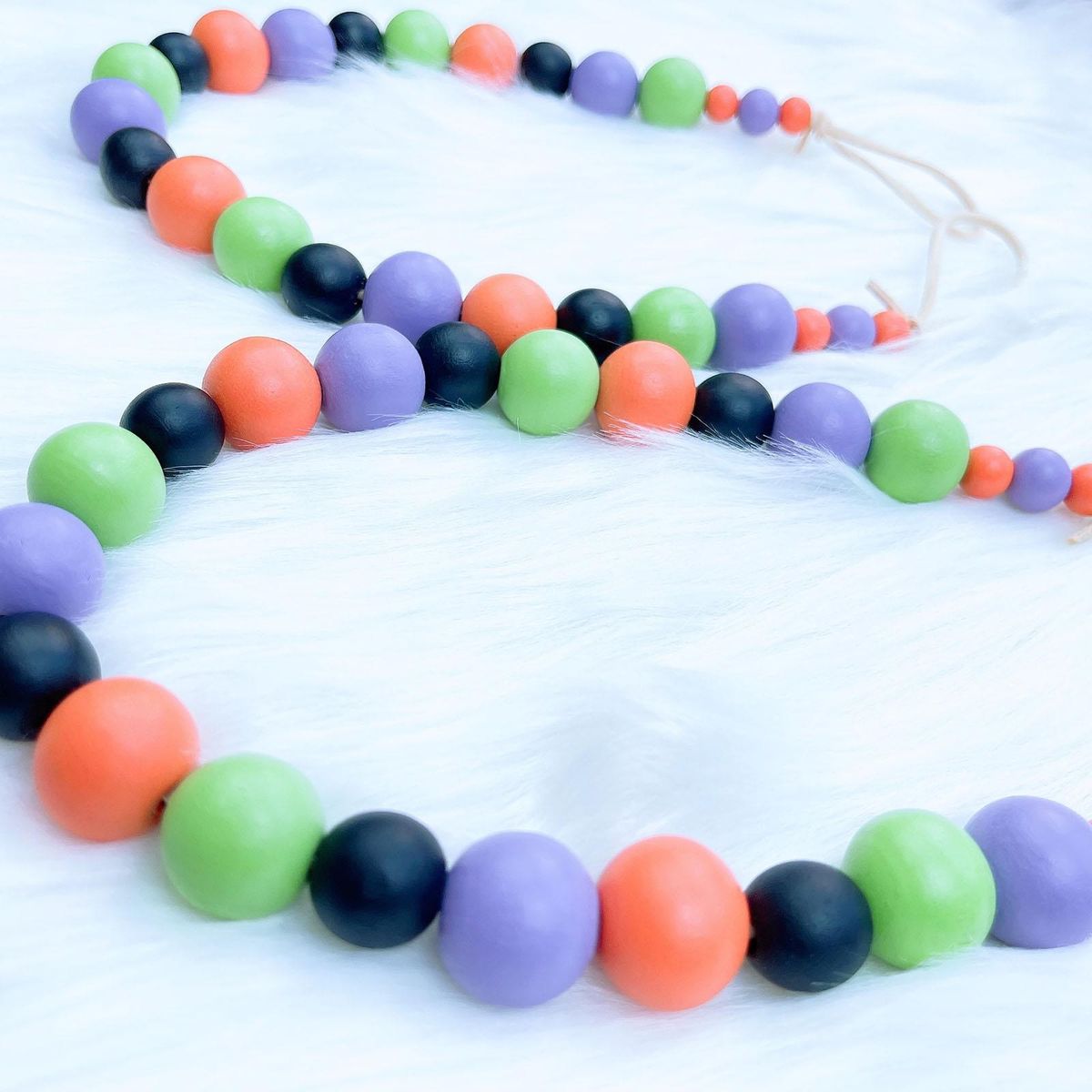 Boho Wooden Bead Curtain Tie Back Home Office Decoration Colorful 1