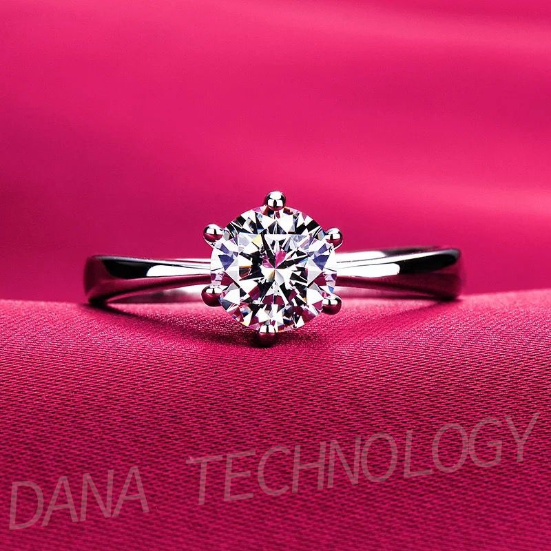 R005 Adjustable Charming Diamond-Like Wedding Engagement Ring