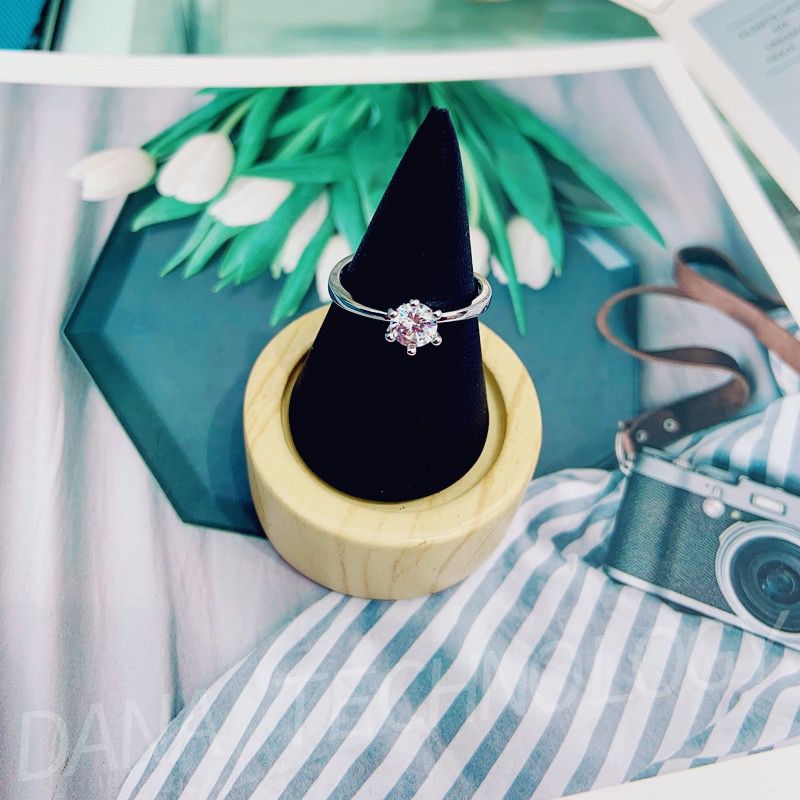 R005 Adjustable Charming Diamond-Like Wedding Engagement Ring