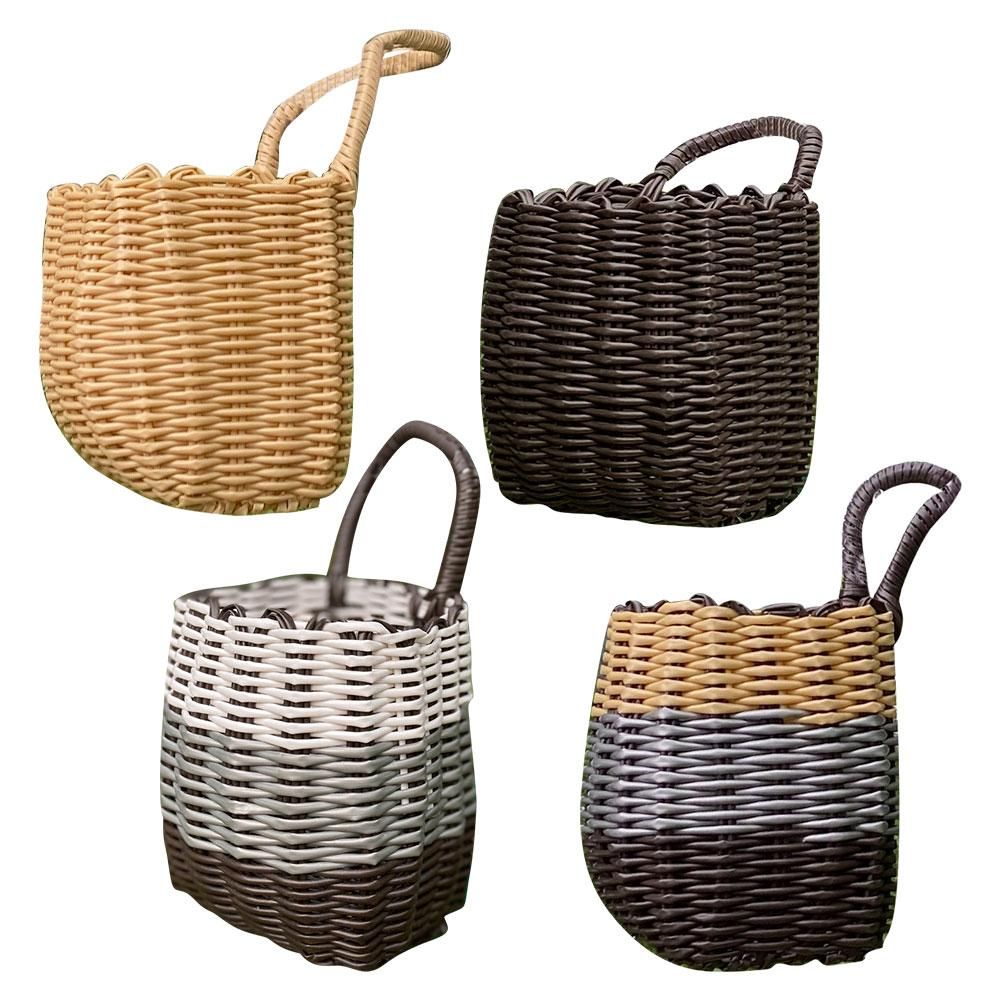 Bike Front Handle Bicycle Basket Manually Woven Wi