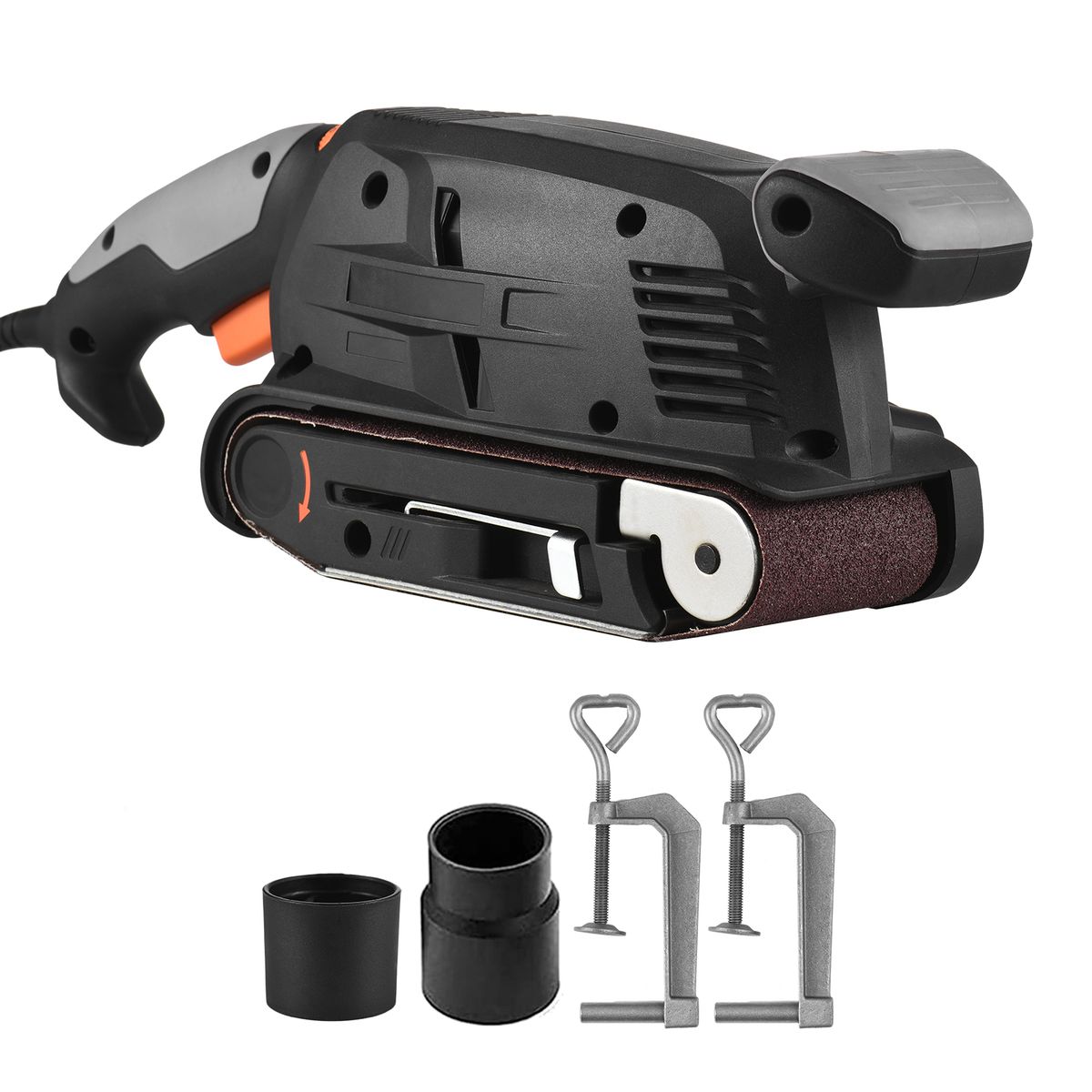 600W Electric Belt Sander For Wood Variable Speed Power