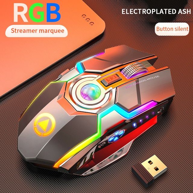 USB Wireless Mute Game Mouse Computer Gaming Mice