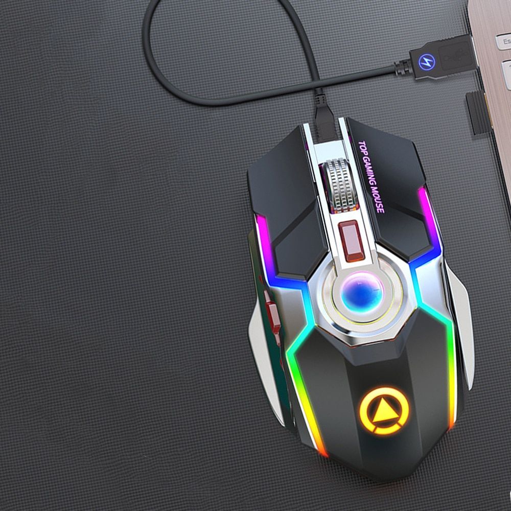 USB Wireless Mute Game Mouse Computer Gaming Mice