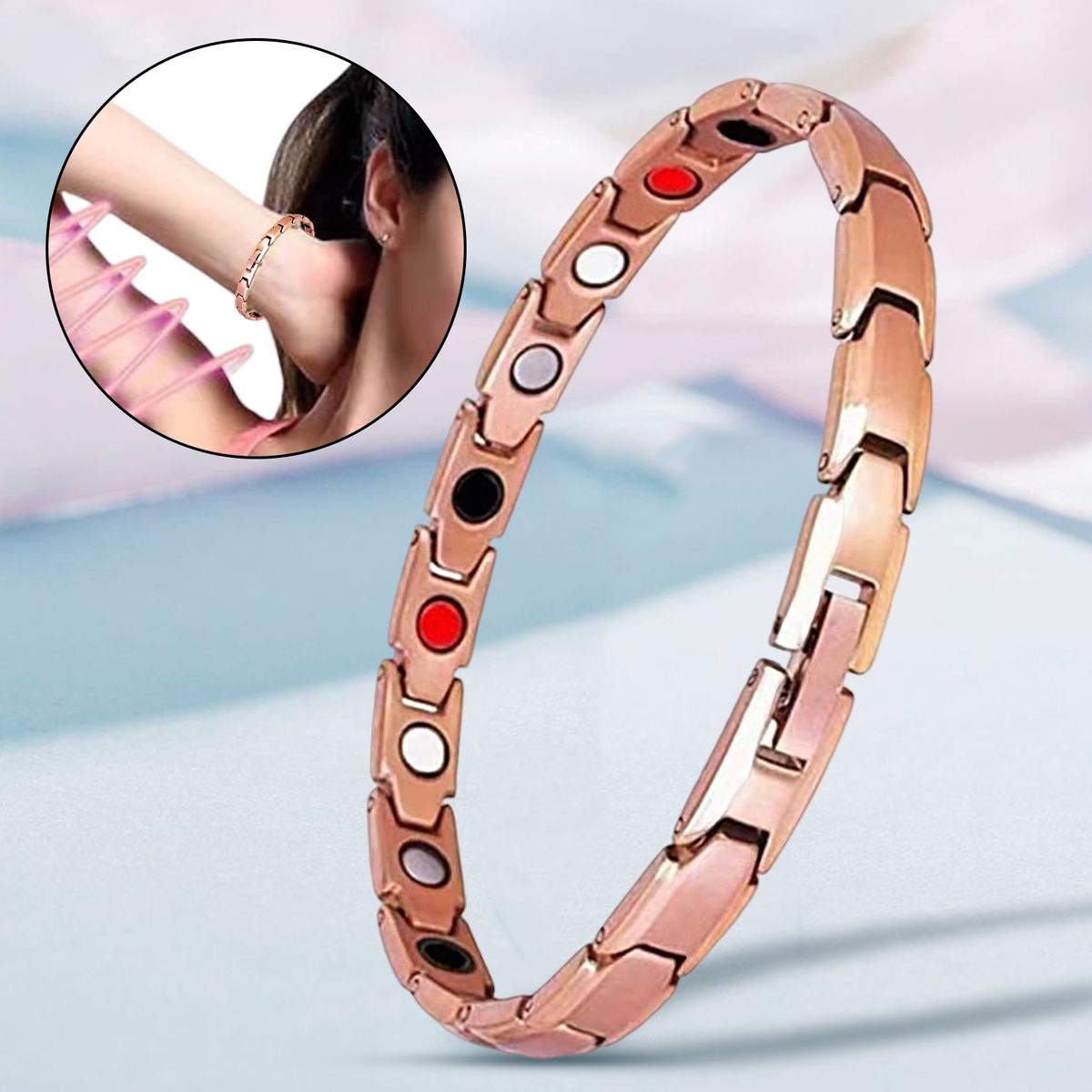 Bracelet Therapeutic Slimming Lady Bracelet Red Bronze