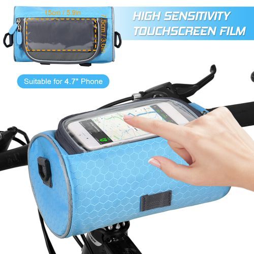 Waterproof Bike Handlebar Bag Bicycle Front Bag Touchscreen