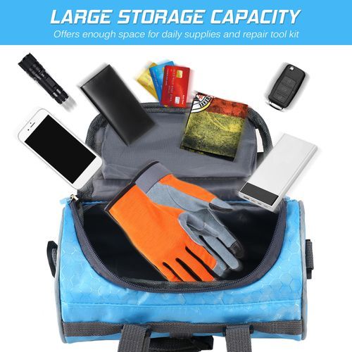 Waterproof Bike Handlebar Bag Bicycle Front Bag Touchscreen