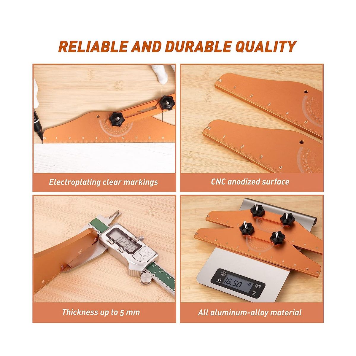 Stair Tread Template Tool-Solid Metal Stairs Jig for
