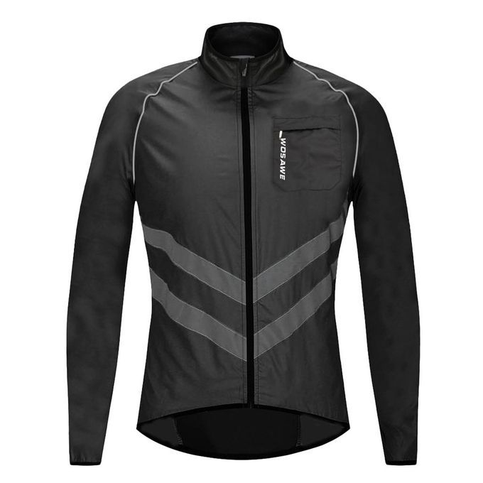 Cycling Outdoor Sports Jersey Wind Coat Waterproof Jacket Black XXXL