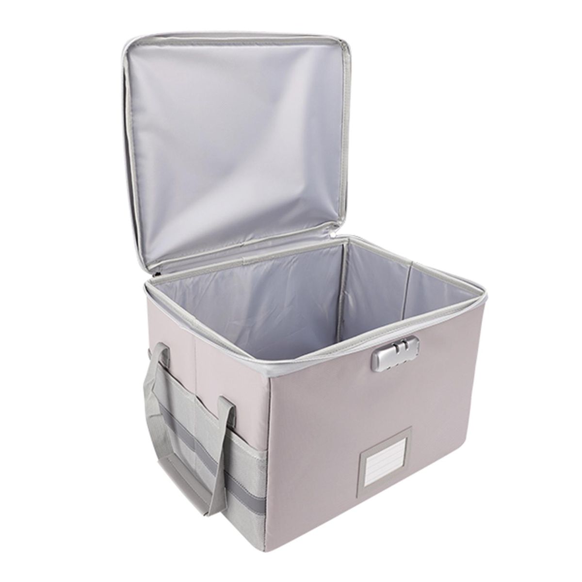Fireproof Document Bag Fireproof Waterproof Storage Box with Lock Suitable for Hanging Letter/Legal Folder Magazine Files Book Portable Home Office Car Safe Box