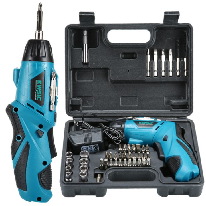 4.8V Electric Screwdriver Rechargeable Cordless Drill Power Tools With Bits