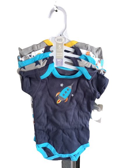 5-in-1 Baby Body Suits