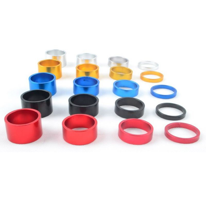 4Pcs Set 5 10 15 20mm Aluminum Alloy Headset Stem Spacer