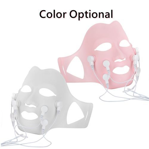 Red LED Light Photon Therapy Soft  Mask Face Massager With Controller Acupoint Vibration Anti Wrinkles Korean Skincare Tools