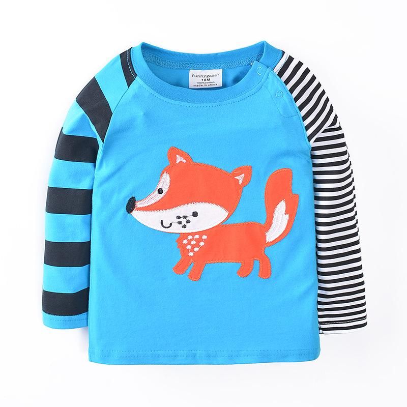 European And American New Long Sleeve Children's Clothing T-Shirt Cotton Children T-Shirt