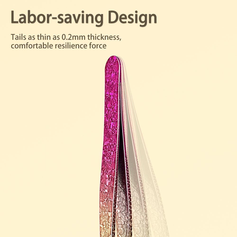Stainless Steel Eyebrow Tweezers, Precision Tweezers for Eyebrows Ingrown Hair Removal Fine Hairs Puller Makeup Tool