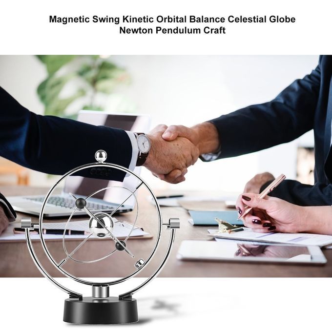 Magnetic Swing Kinetic Orbital Balance Celestial Globe Newton Pendulum Craft