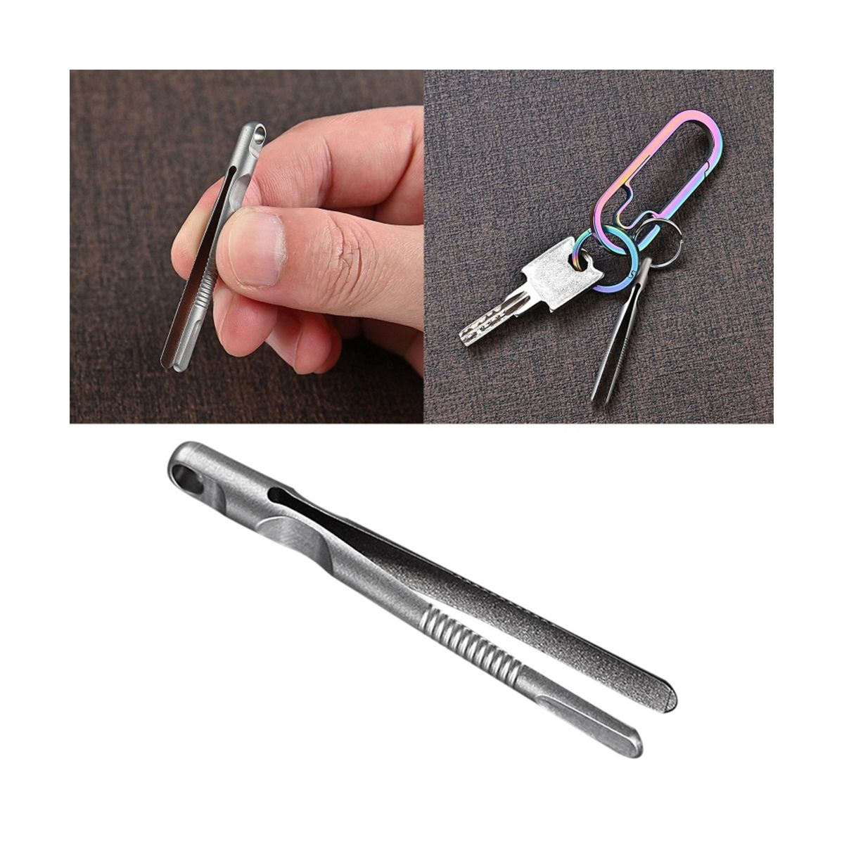 TC4 Tweezers Outdoor Mini Tweezers Compact Tool CNC Plus