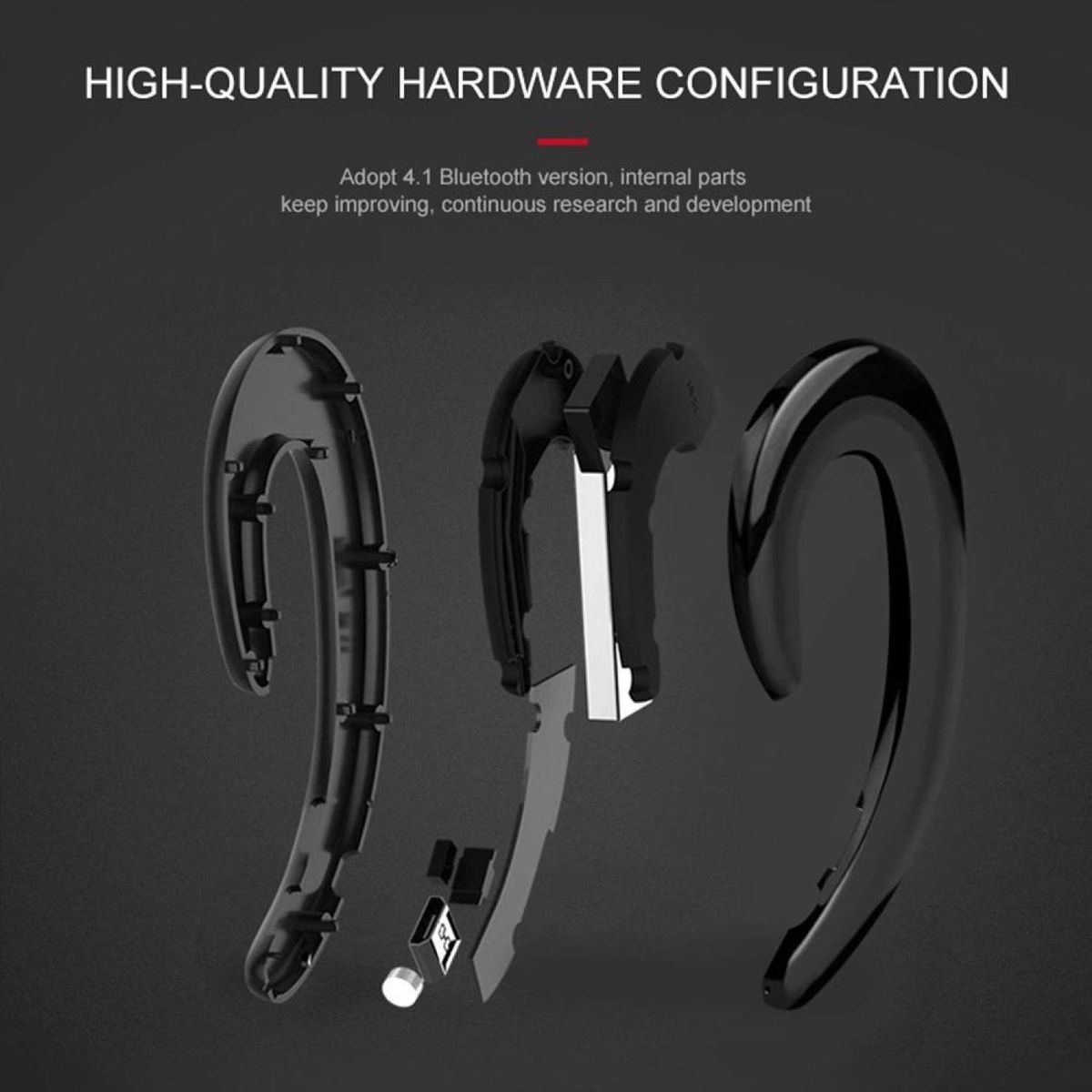 Driving Bluetooth Wireless Headphone With Mic HD Call Bone Conduction Sports Headset BDZ