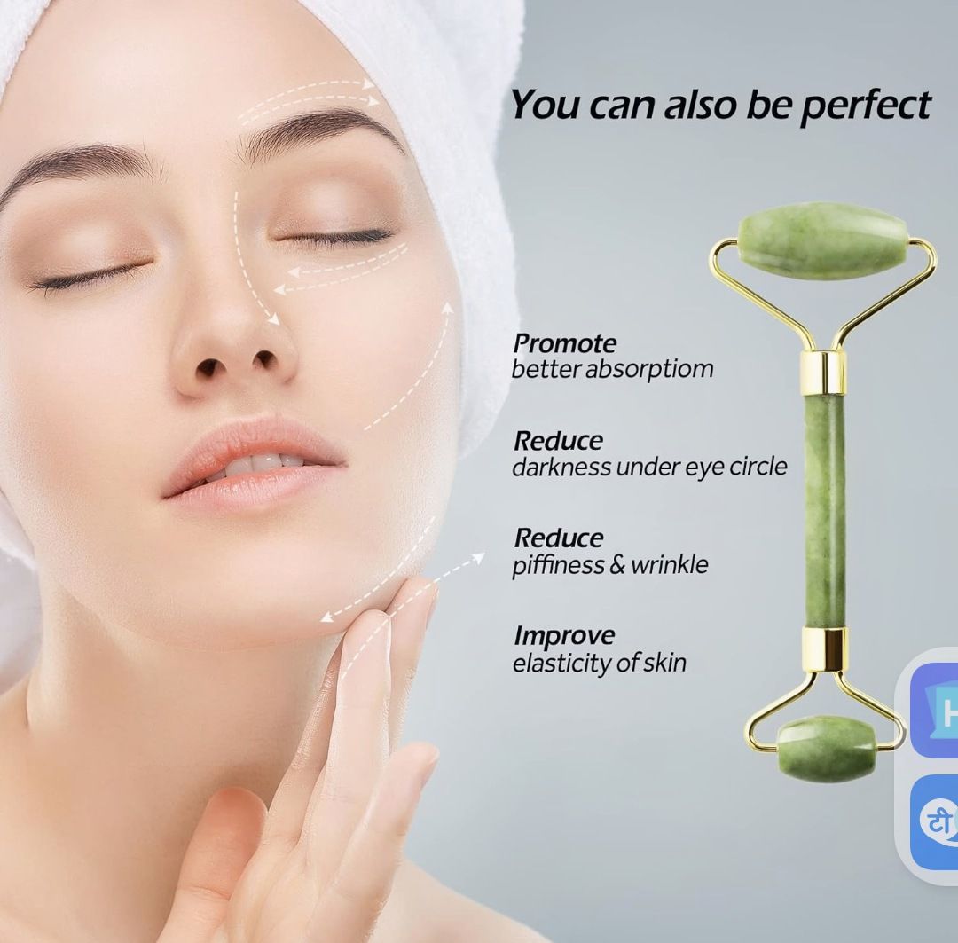 Jade Roller & Gua Sha Scraping Massage Tool (Anti-aging & Skin Firming ).