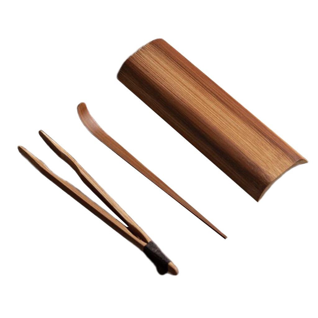 3pcs/ Set Bamboo  Teaspoon Clip Spoon  Ceremony