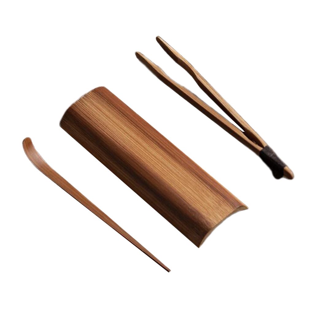 3pcs/ Set Bamboo  Teaspoon Clip Spoon  Ceremony