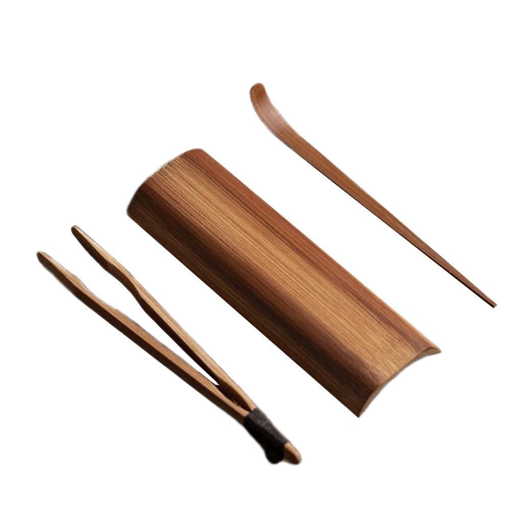 3pcs/ Set Bamboo  Teaspoon Clip Spoon  Ceremony
