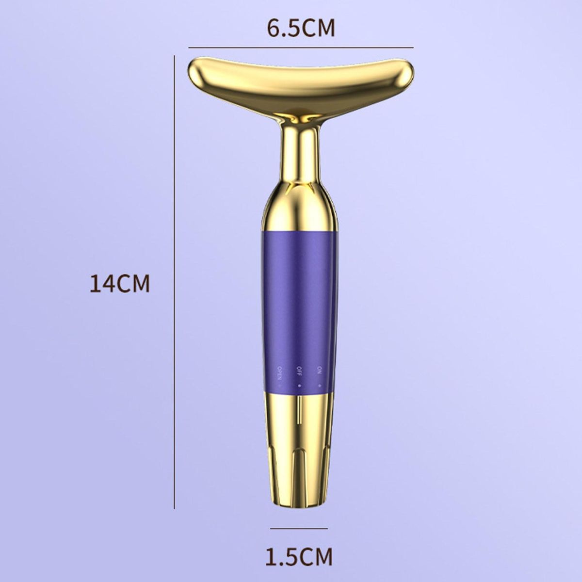 Vibrating Neck Massager Vibrantlift Neck Massager Enhance Skin Purple