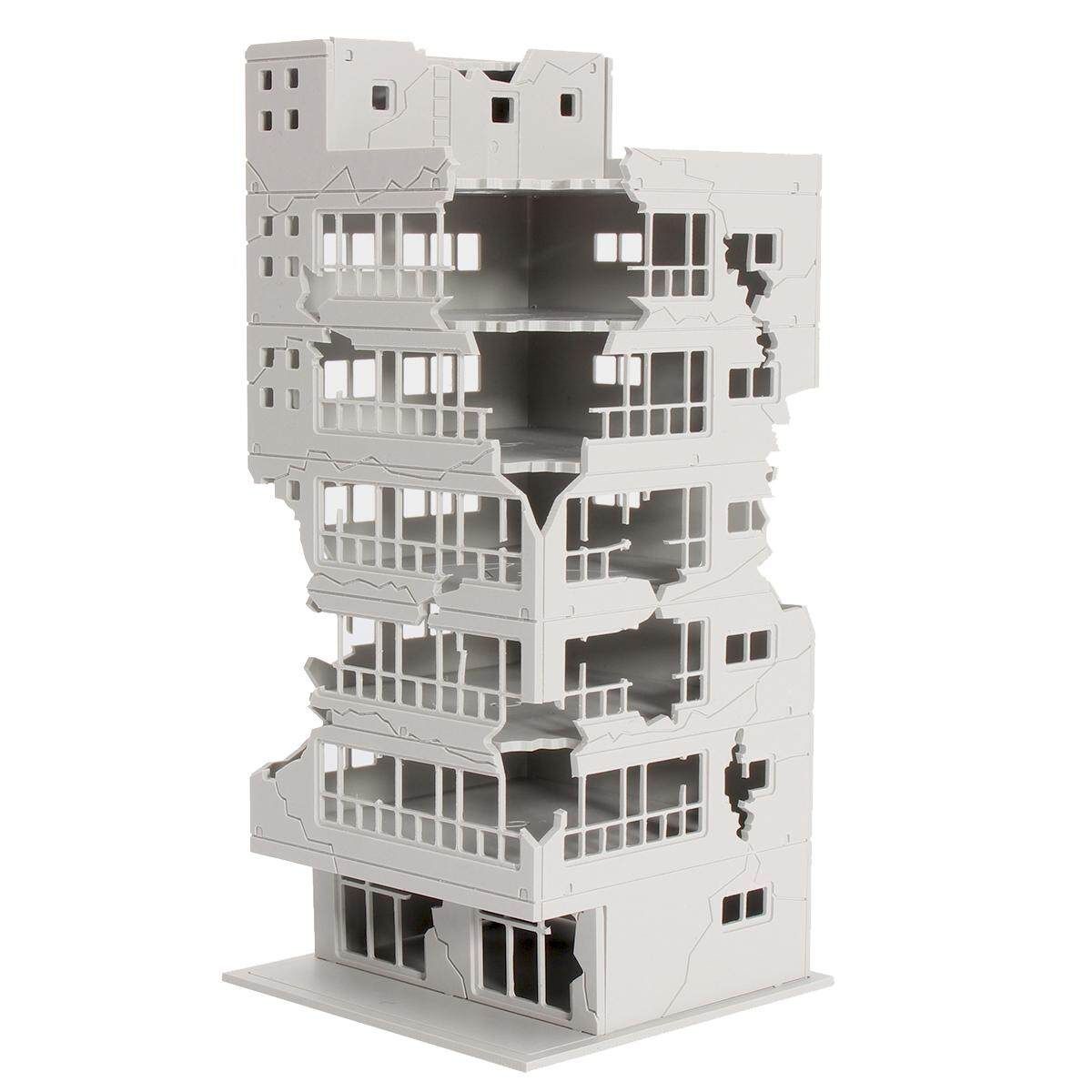 N Scale 1/144 White Battle Corner Ruined Building GUNDAM 7.9*7.2*16.9cm Gifts