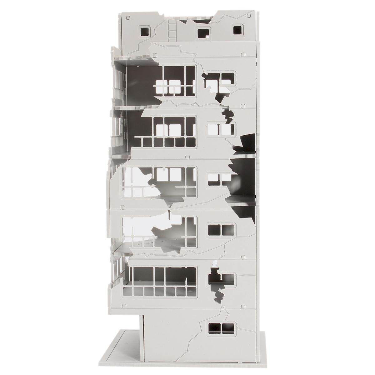 N Scale 1/144 White Battle Corner Ruined Building GUNDAM 7.9*7.2*16.9cm Gifts