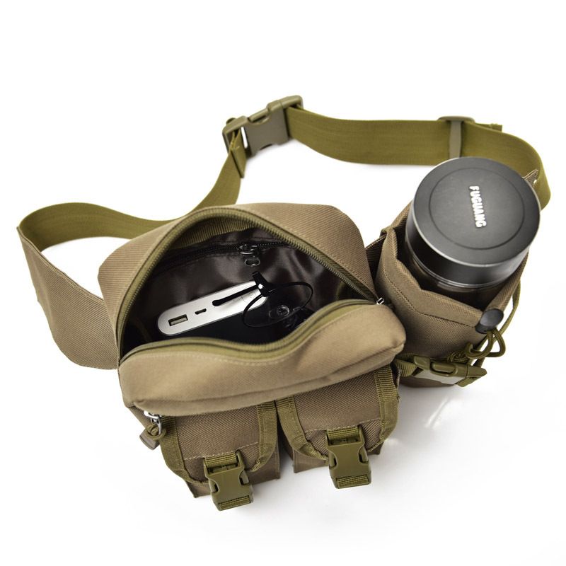 Gear Bag Kit Kettle Camping Backpack Multifunctional Waist Outdoor Tool Nylon Tactical Bag Field Military Fishing
