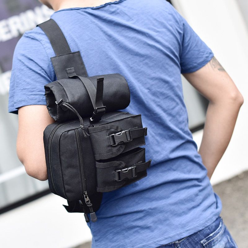 Gear Bag Kit Kettle Camping Backpack Multifunctional Waist Outdoor Tool Nylon Tactical Bag Field Military Fishing