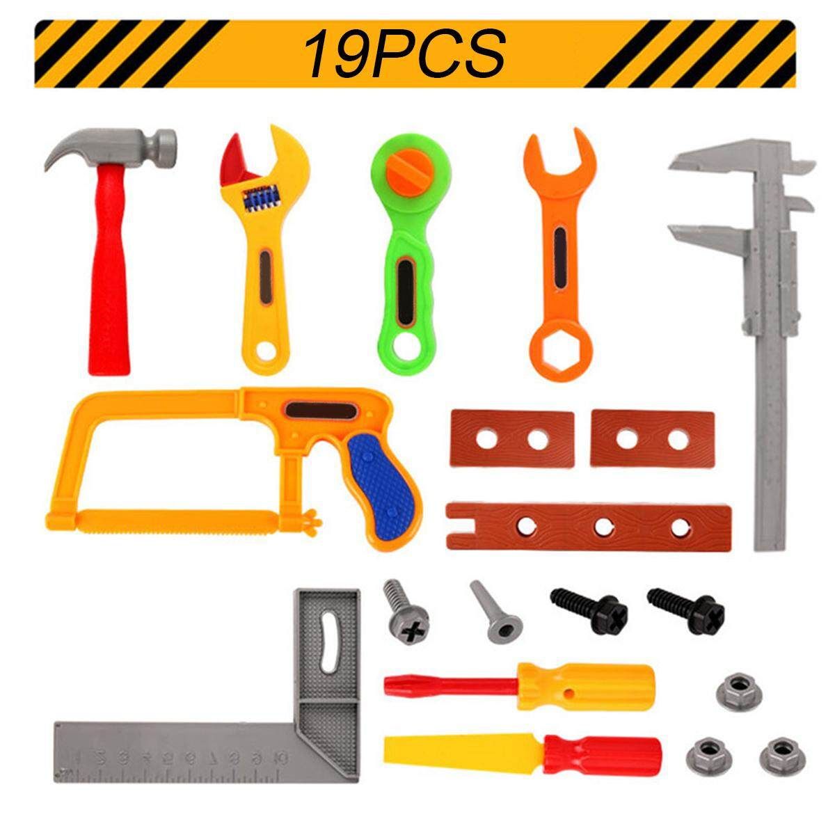 19/32/37 PCS Repair Tools Set Boy Kid Toys Craftsman Pretend Play Fixing Skill 19 Piece Set (OPP Bag)