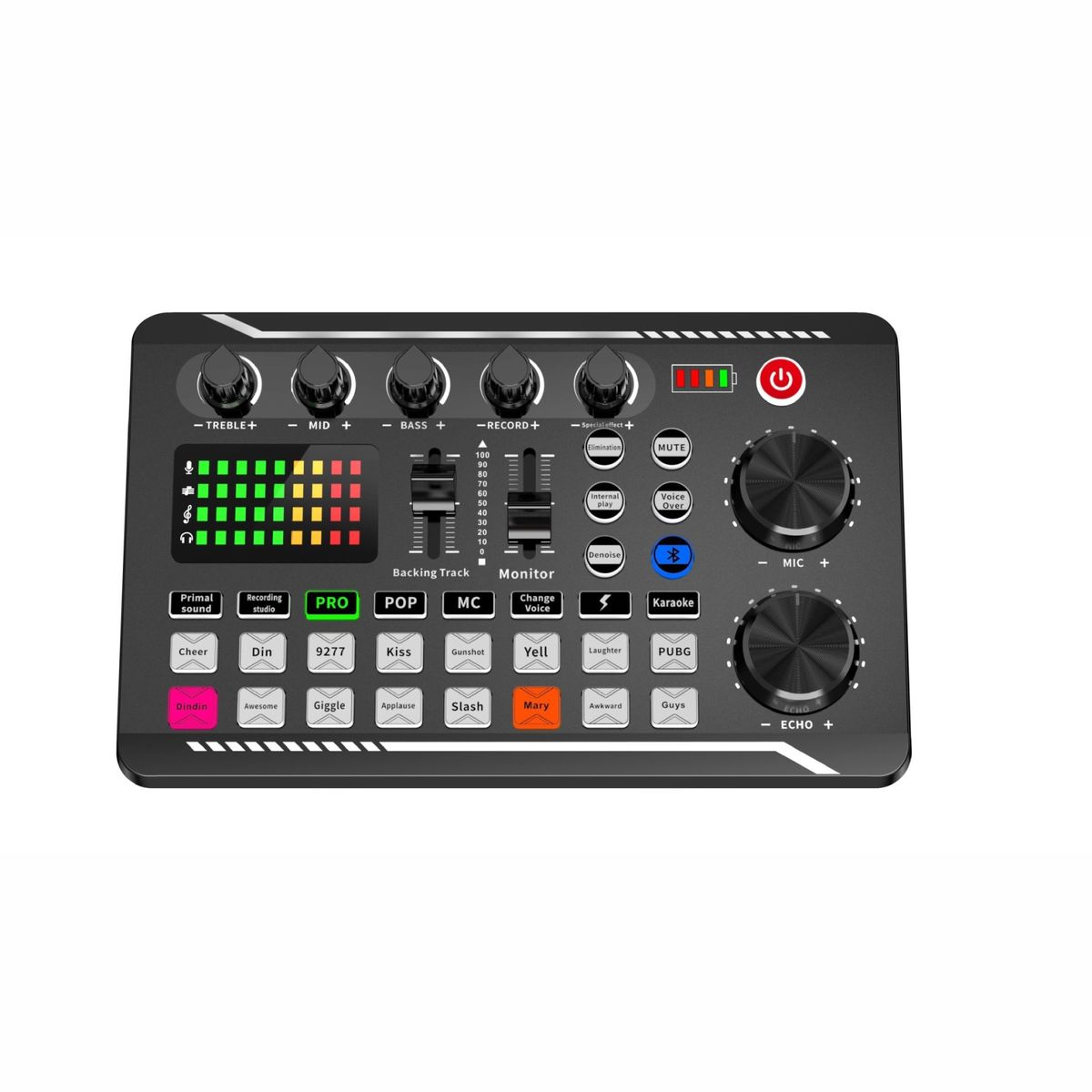 F998 Live Sound Card 16 Sound Effects Noise Reduction