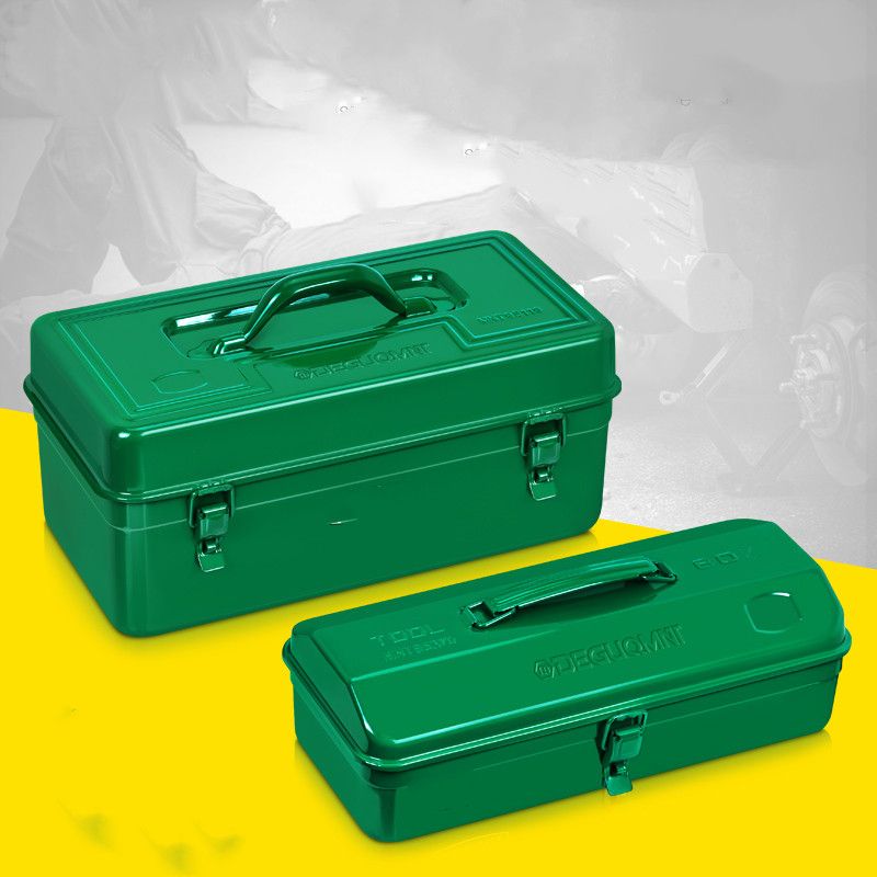 Carrying Electrician Tools Maintenance Professional Single Box Toolbox Storage Tool Iron Organizer Hardware Case Household Layer