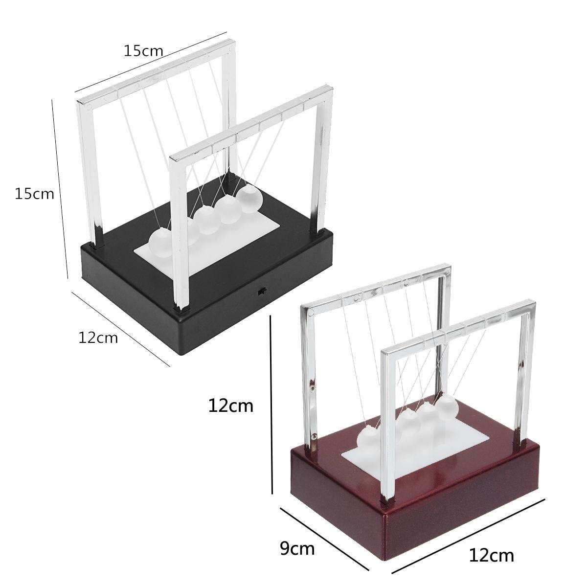 AU LED Illuminated Light Up Newtons Cradle Desk Science Balance Ball Gift Decor 15*15*11.5cm Large