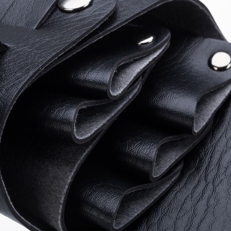 Holster Shoulder Holder With Rivet Waist Scissor Scissor Hair PU Hairdressing Case Belt Clips Bag Pouch Barber Leather Bag