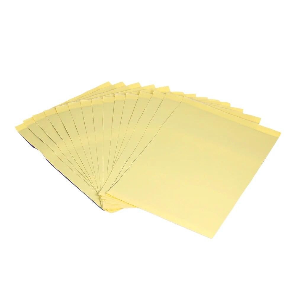 15 Sheets Tattoo Stencil Transfer Paper Tattoo Supplies Carbon Thermal Paper Stencil Copier Paper Tracing Paper with 4 Layers