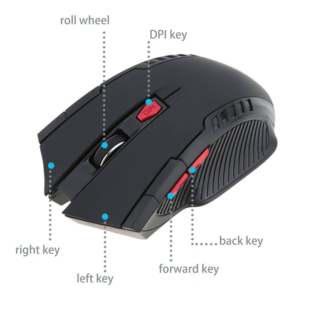 2.4G Wireless Business Gaming Mouse/Mice Portable 2400DPI