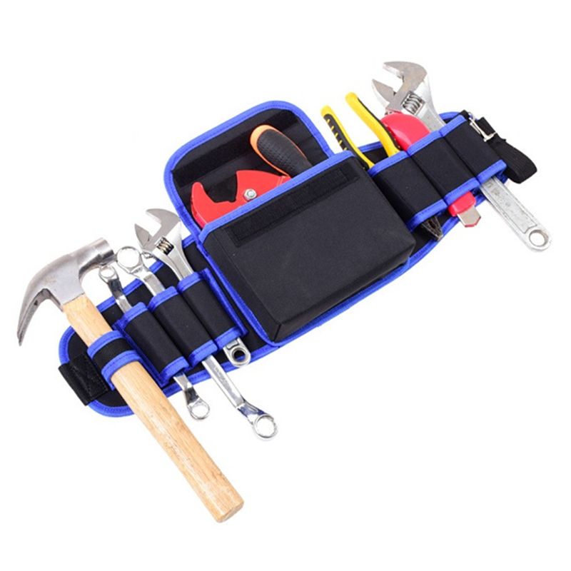 Hardware Toolkit Repair Hand Tool Bag Carpenter Electrician Waist Pouch Oxford Cloth Multi Pocket With Adjustable Belt