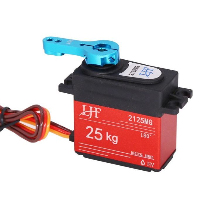 25KG Large Torque Digital Waterproof Metal Servo With-Red
