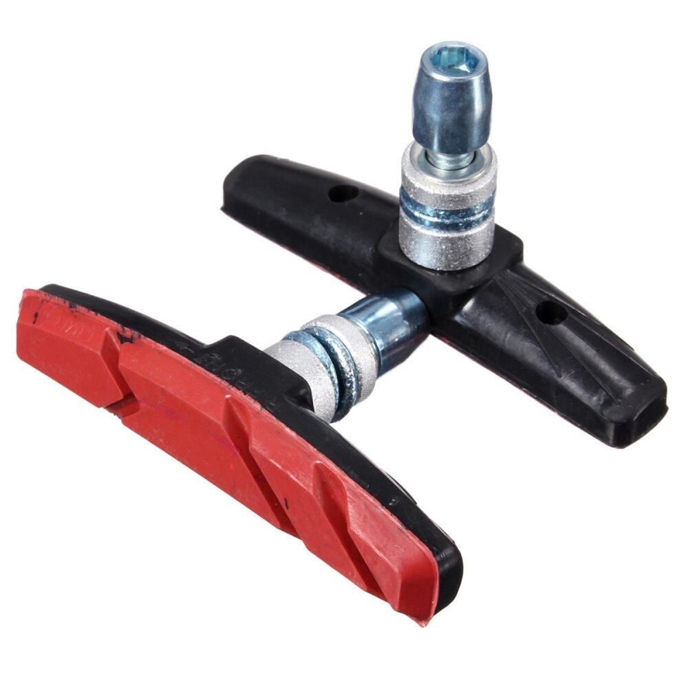 2x Mountain MTB Bicycle Bike Rubber V-Brake Shoes Pads Holder Durablev Red Gules