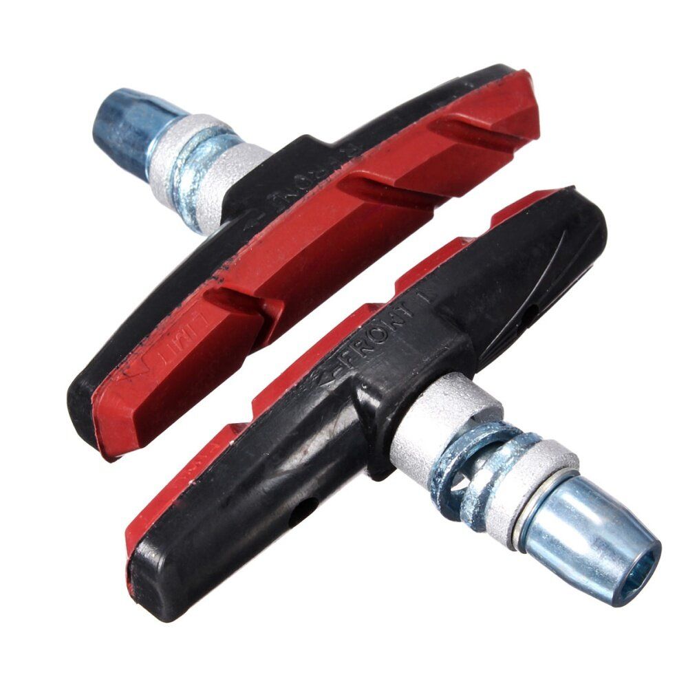 2x Mountain MTB Bicycle Bike Rubber V-Brake Shoes Pads Holder Durablev Red Gules