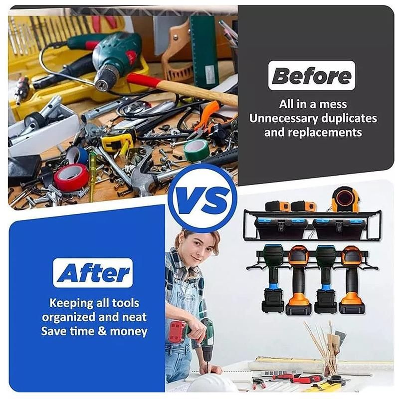 Power Tool Organizer Wall Mount Holder Storage Rack (Drill)