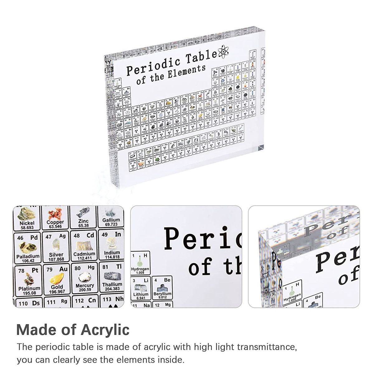 Periodic Table with Real Elements Inside,Real Elements