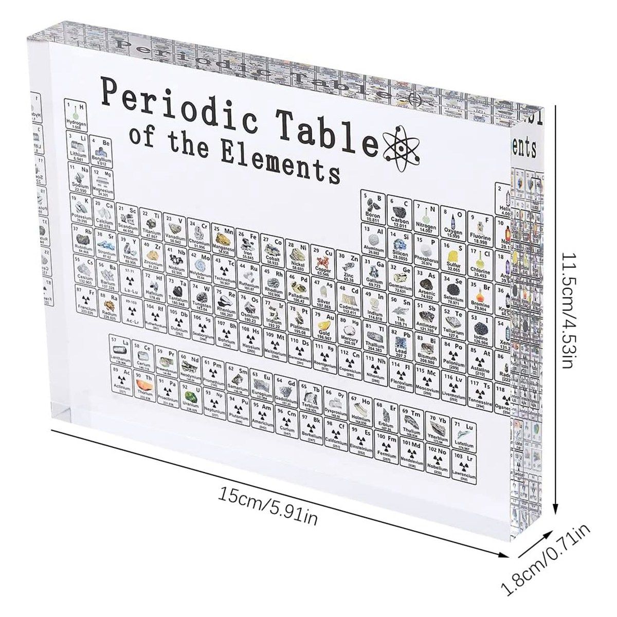 Periodic Table with Real Elements Inside,Real Elements