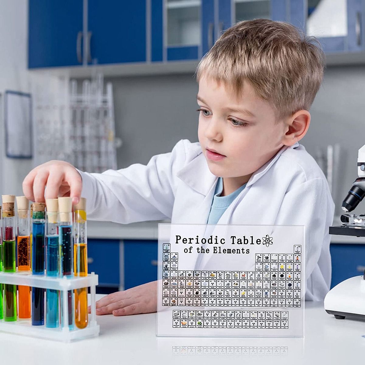 Periodic Table with Real Elements Inside,Real Elements