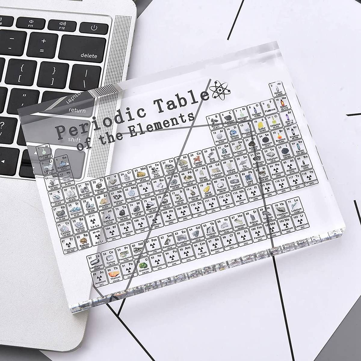 Periodic Table with Real Elements Inside,Real Elements