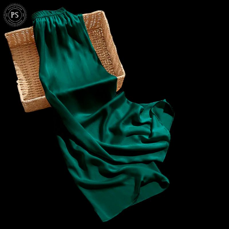 Green Corporate Office Palazzo Pant Women Elastic Waist Turkey Pant