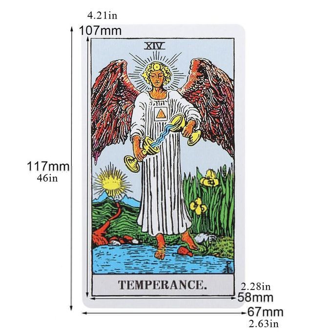 Tarot  Ards Tarot Table Game Home Party Tarot Puzzle  Ard Game For Divination-yellow