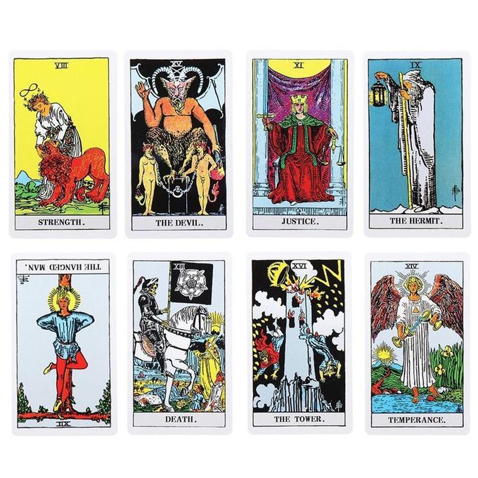 Tarot  Ards Tarot Table Game Home Party Tarot Puzzle  Ard Game For Divination-yellow
